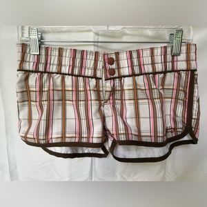 Plaid Billabong surf shorts